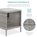 3-Piece Wicker Bistro Set for Outdoor Spaces