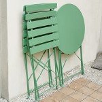 Sage Green 3-Piece Folding Bistro Set