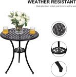 3-Piece Cast Aluminum Patio Bistro Set