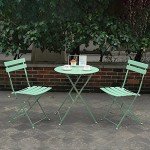 Sage Green 3-Piece Folding Bistro Set