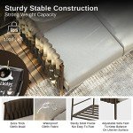 EAST OAK Life Outdoor 3-Seat Sofa with Cushions