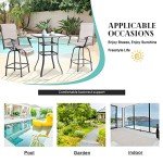 Vongrasig 3-Piece Outdoor Swivel Bar Set