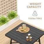 C-Hopetree 41" Square Height Bar Table - Black