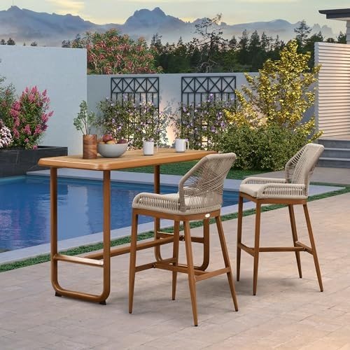 Purple Leaf Outdoor Counter Height Dining Table