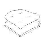 Bright Floral Tufted Chair Cushions - 2 Count