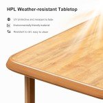 Purple Leaf Outdoor Counter Height Dining Table