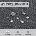 Dark Gray U-Shape Chair Cushions with Ties (2-Pack)