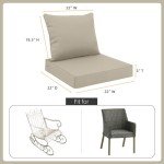 Favoyard Waterproof Patio Seat Cushion Set 22x22
