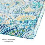 Outdoor 18-inch Square Reversible Seat Cushions - Paisley