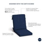 French Blue Outdoor Dining Chair Cushion 20"x20