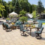 Outdoor Deep Seat Cushion Set - Sapphire Blue