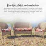 Red Wicker 3-Piece Cushion Set for Patio Furniture