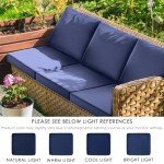 Susie's Garden Waterproof Cushion Covers for Patio Set