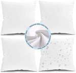 Fixwal Set of 4 Waterproof Outdoor Pillow Inserts