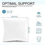 Fixwal Set of 4 Waterproof Outdoor Pillow Inserts