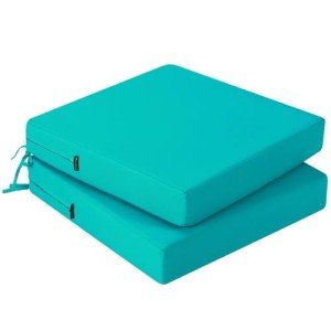 Set of 2 Waterproof Patio Chair Cushions