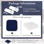 Navy Outdoor Chair Cushions Set of 4