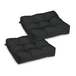 Water-Resistant Square Patio Seat Cushions - 2 Pack