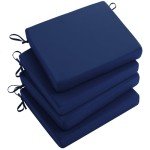 Royal Blue Outdoor Chair Cushion Set of 4