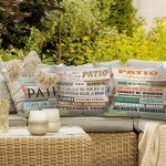 Retro Wood Grain Throw Pillow Covers - Set of 4