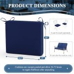 Royal Blue Outdoor Chair Cushion Set of 4