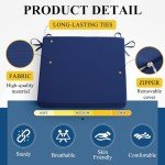 Royal Blue Outdoor Chair Cushion Set of 4