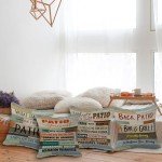 Retro Wood Grain Throw Pillow Covers - Set of 4