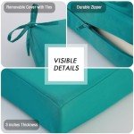 Set of 2 Waterproof Patio Chair Cushions