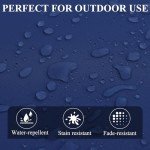 Royal Blue Outdoor Chair Cushion Set of 4