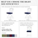 Royal Blue Outdoor Chair Cushion Set of 4