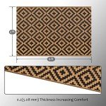 Reversible Outdoor Mat - Black & Brown Lattice