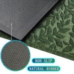 Durable Welcome Mat with Non-Slip Design, 17x30 Inch