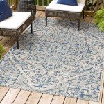 Estrella Bohemian Medallion Indoor/Outdoor Area Rug