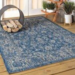 Bohemian Floral Indoor/Outdoor Area Rug 5' x 8