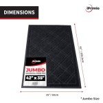Plaid Universal No-Slip Door Mat - 42 x 35 Inch