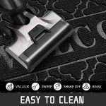 Heavy Duty Waterproof Outdoor Welcome Mat, Black