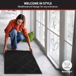 Plaid Universal No-Slip Door Mat - 42 x 35 Inch