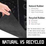 Heavy Duty Waterproof Outdoor Welcome Mat, Black