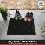 Plaid Universal No-Slip Door Mat - 42 x 35 Inch