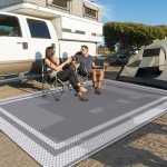 Reversible Outdoor Rug for Patio and Camping