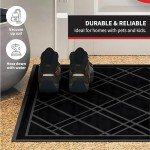 Plaid Universal No-Slip Door Mat - 42 x 35 Inch