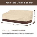 Heavy Duty Waterproof 3-Seater Patio Sofa Cover