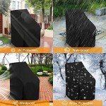 Waterproof Outdoor Stacked Chair Cover in Black