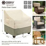 COSFLY Waterproof Patio Chair Covers (2 Pack)