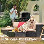 5-Piece All-Weather Outdoor Sectional Sofa Set