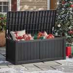 YITAHOME 120 Gallon Waterproof Outdoor Storage Box