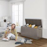 Lockable 80 Gallon Resin Patio Storage Box