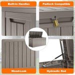 Lockable 80 Gallon Resin Patio Storage Box