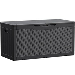 Devoko 100 Gallon Waterproof Resin Deck Storage Box