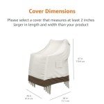 Outdoor Patio Furniture Cover for Stackable Chairs